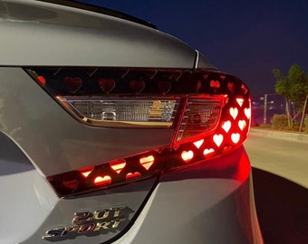 Tail Light Tint 45% Light Smoke Vinyl Overlays For 2018-2022 Honda