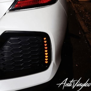 Juego de superposiciones de reflectores traseros / Honda Civic 2016-2021