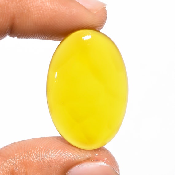 Details about   Natural Quality 8X10 MM Yellow Chalcedony Oval Cabochon Flat back Gemstone CL-26 