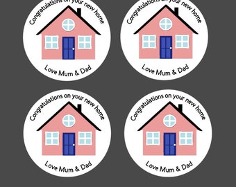 20 x PRECUT edible new house cupcake toppers, New flat, Home owner, Congratulations