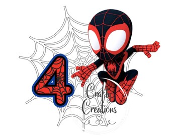 Personalised Spiderman Cake Topper – Spidey And His Amazing Friends – Marvel Spin Character