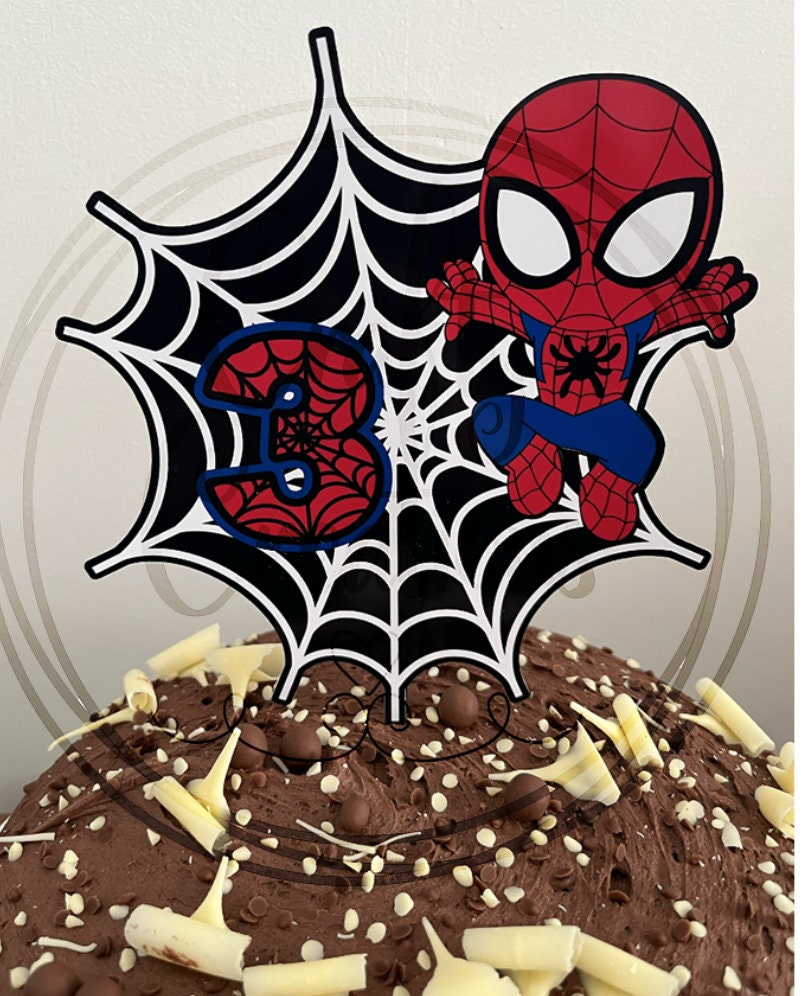 51 Pièces Décoration Gâteau Anniversaire Super Héros - Toppers Cupcakes Thème Araignée Superhéros