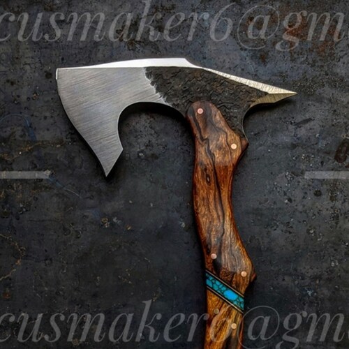Tomahawk axe, Battle axe, Custom Throwing axe, Hand axe with carving, Personalized axes, Handmade axe with leather case, anniversary gift shops
