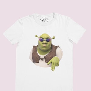 Shrek Meme Shirt, Funny Tshirt, Cool Print Tee, Shrek Gift for Ogre Lovers, Fan Art Prints, Quirky, Funky Graphic Tee