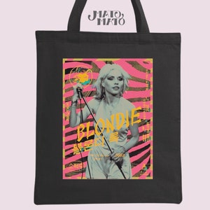Debbie Harry Blondie-draagtas: retro bandposter, cadeau muziekfan