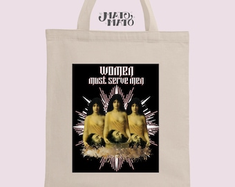 Feminist Graphic Tote Bag: Salome with John the Baptist Art