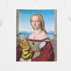 Renaissance Baby Shrek T-shirt, Unique Gift For Shrek Lover, Weird and Funny Shrek Shirt, Quirky Classical Art Parody Tees, Altered art