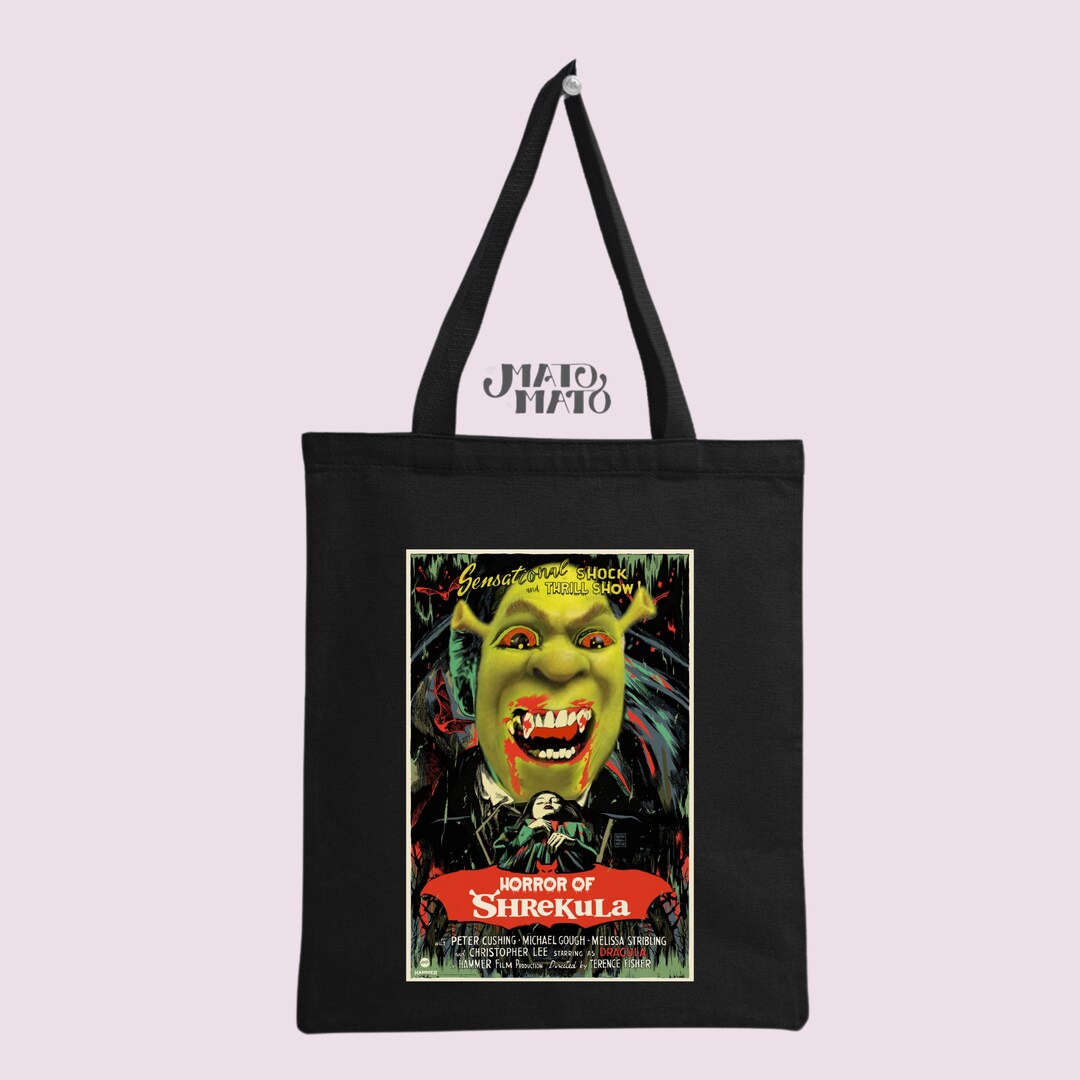 Shrekula Halloween Tote Bag: Spooky Retro Horror Film Poster - Etsy