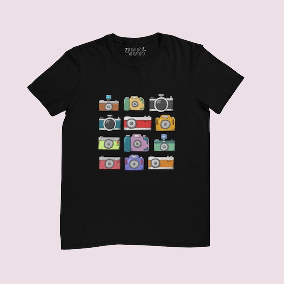 Vintage Colorful Camera T-Shirt Gift For Photographer Vintage Colorful Camera T-Shirt Gift For Photographer