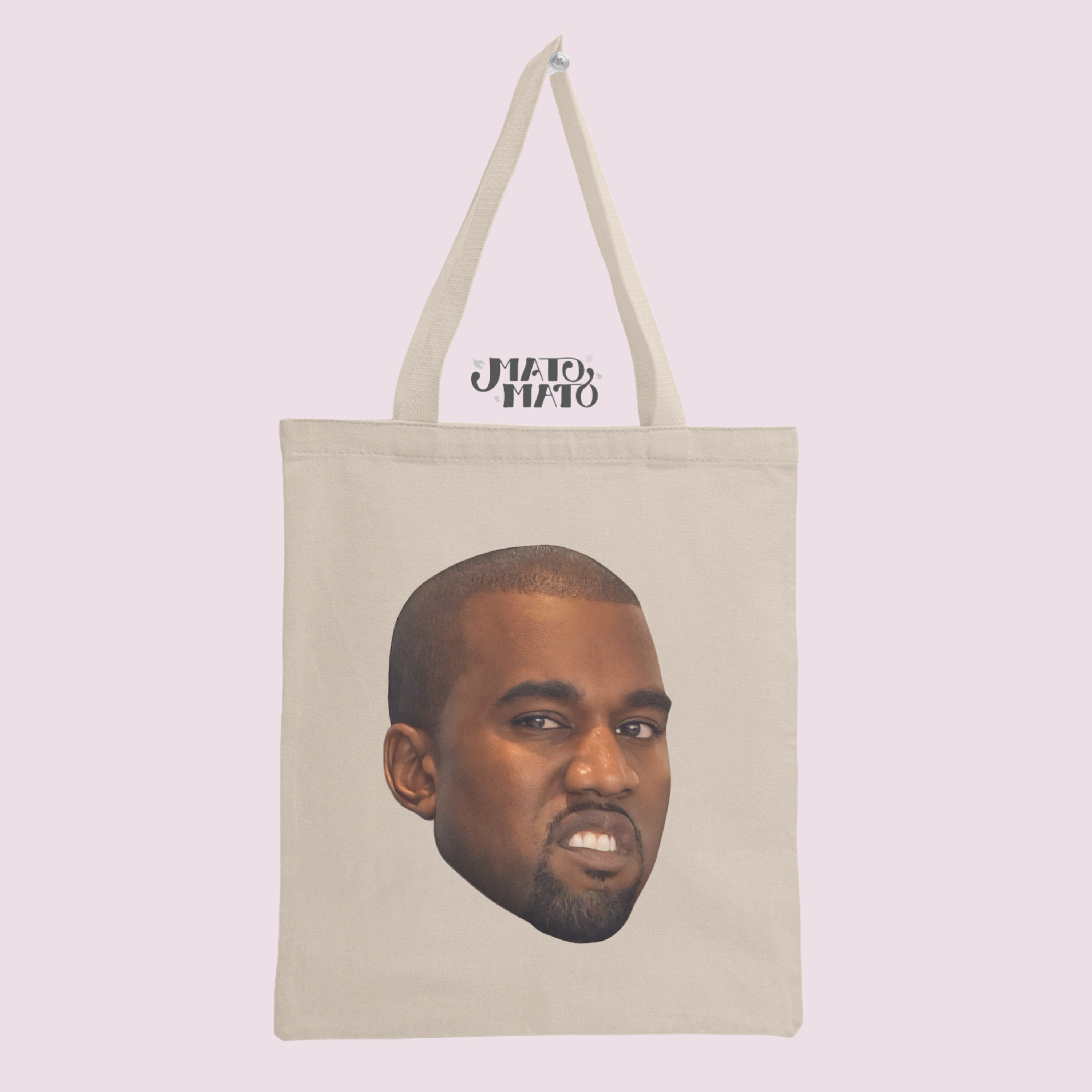 Kawaii Funny Kanye West Meme Shopping Tote Bags Recycling Rapper Music  Producer Canvas Groceries Shopper Shoulder Bag