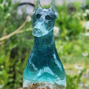 Doberman Pinscher figurine ocean statue, dog memorial sculpture,nautical decor,under the sea,unique gift,wall decor,READY to ship Dobie