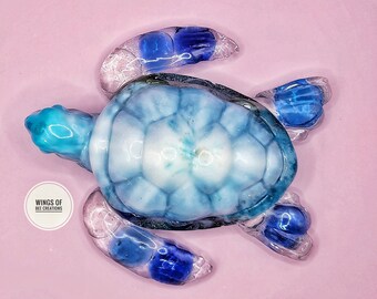 Turtle statue,under the sea decor,Ocean life sculpture, beach art, handmade sea turtle figurine,aquatic decor,ocean resin ornaments