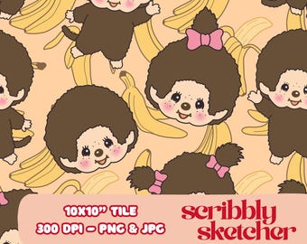 Monchh | Digital Image ONLY | Sublimation | Uv Dtf | Cards | Fabric | Printing