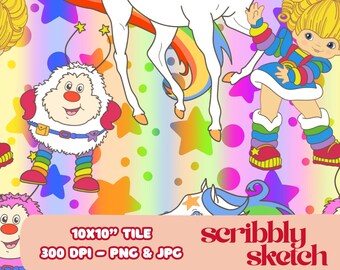 Regenboogmeisje | ALLEEN digitale afbeelding | Sublimatie | UV-DTF | Kaarten | Stof | Afdrukken