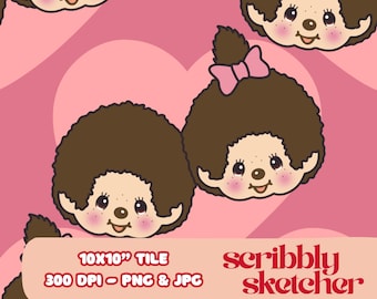 Monch Love | Digital Image ONLY | Sublimation | Uv Dtf | Cards | Fabric | Printing