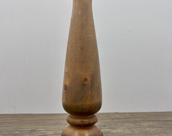 Mid Century Wooden Candleholder