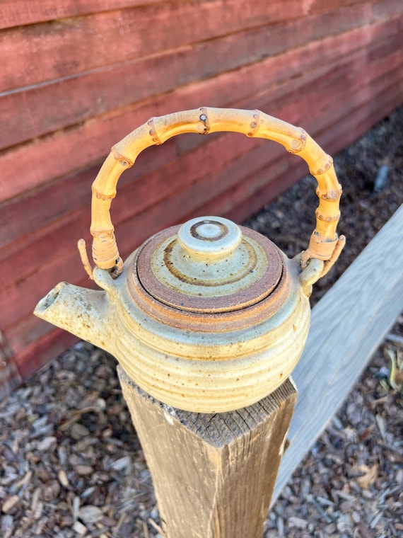 Ceramic Kettle Boho Teapot Pottery Tea Kettle Etsy
