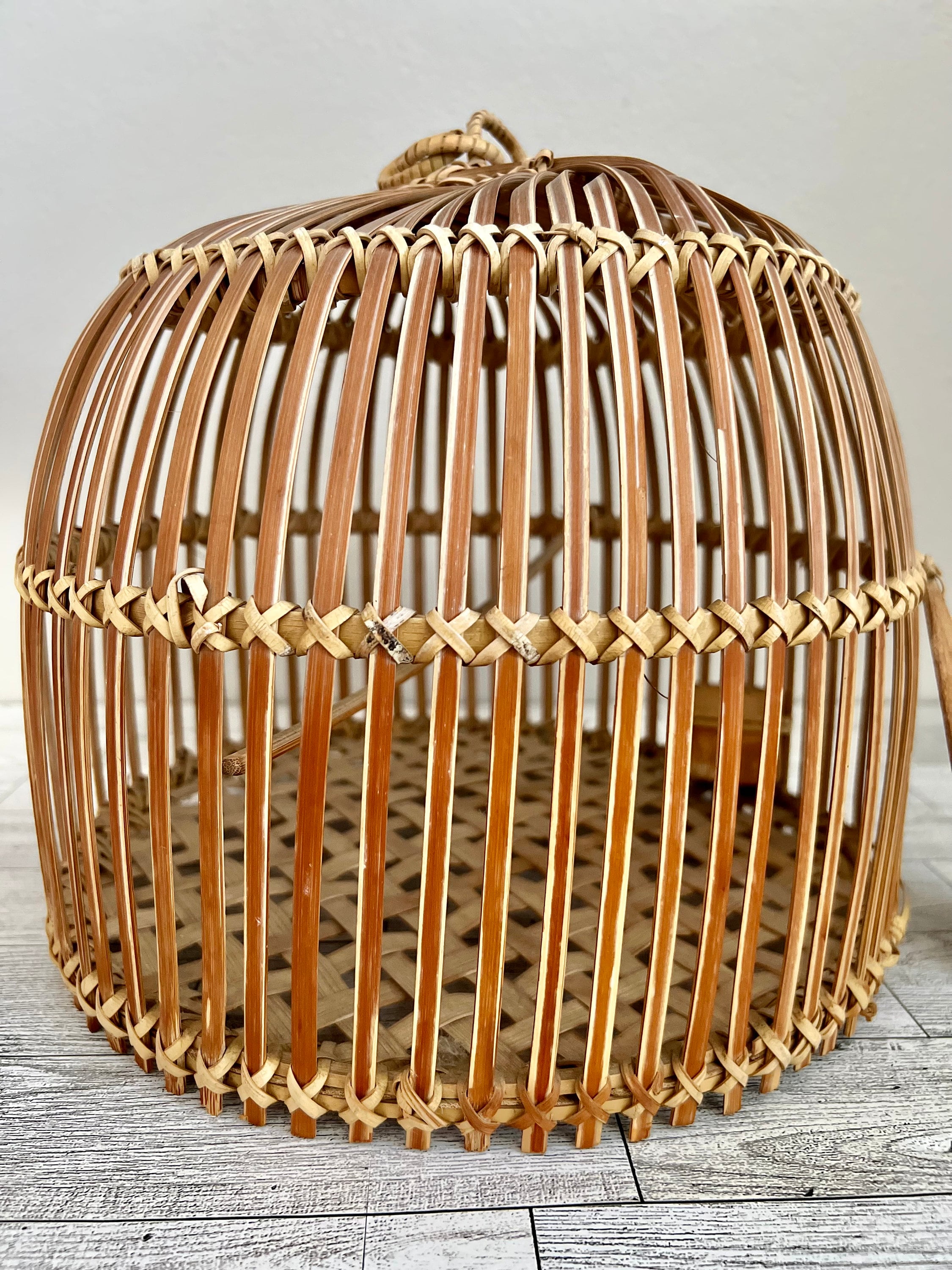 Wicker Bird Cage Rattan Bird Cage Small Round Bird Cage Etsy