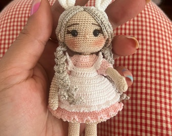 Bunny Girl crochet Doll mini