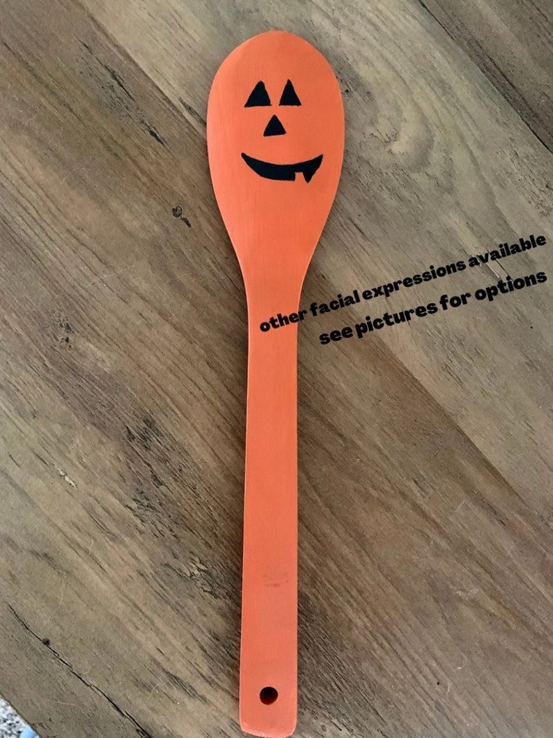 Hand Painted Halloween Spoons Wooden Spoons Halloween Decor Etsy UK