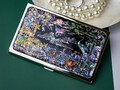 Mother of Pearl Business Card Case Stainless Steel ID Holder Slim Metal Cardholder for Purse product logo