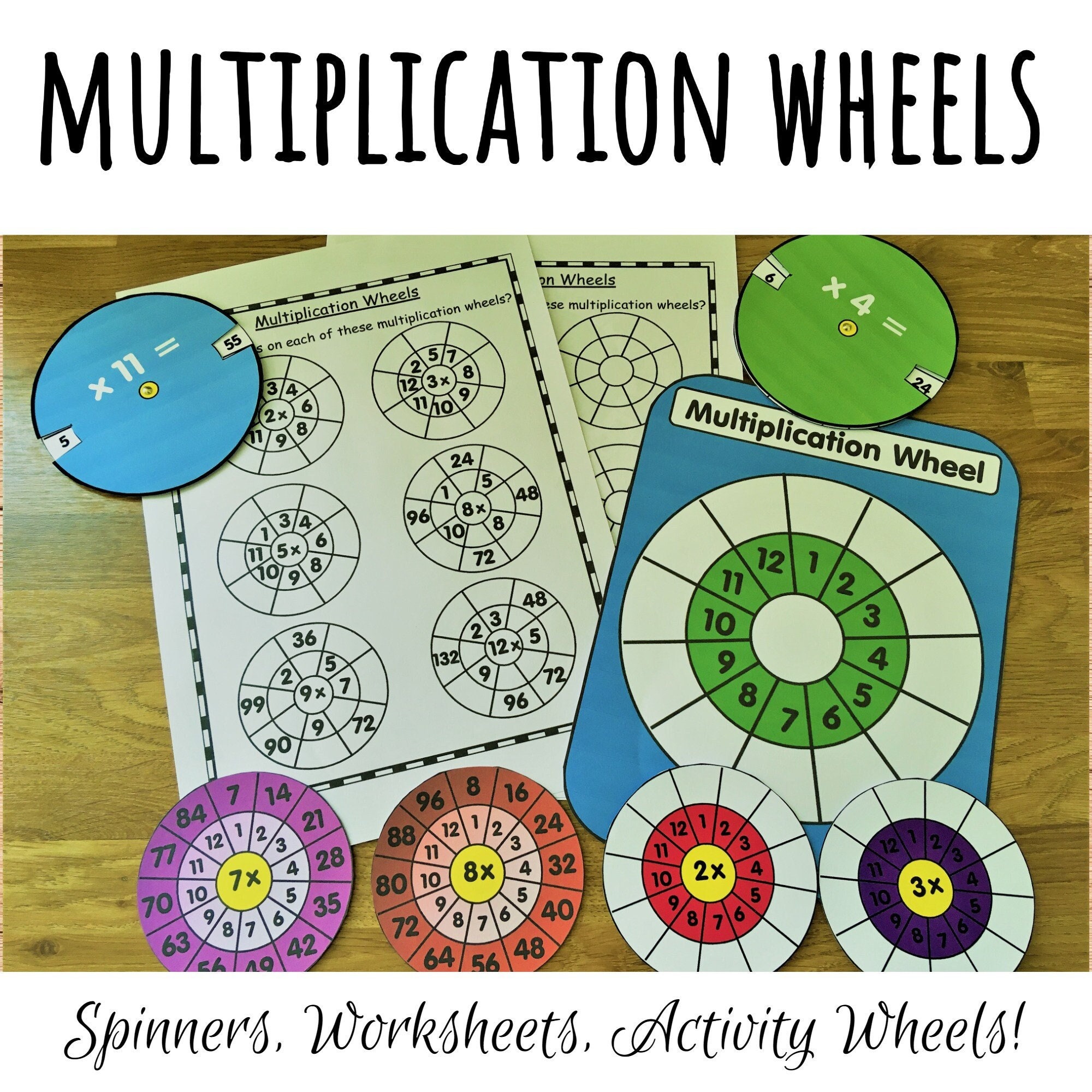 Multiplication Wheel Resources - Etsy