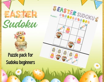 Easter Activity: Sudoku Puzzle Pack For Beginners
