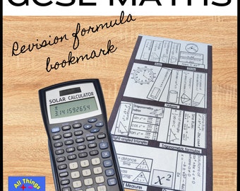 GCSE Maths Formulae Bookmark