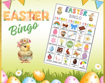 Easter Bingo Game, Easter Gift Activity