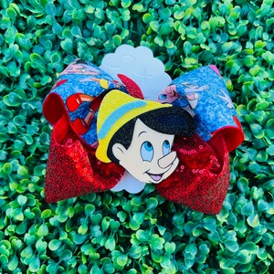 Wooden Boy Boutique Hair Bow/ Cartoon Hair Bow