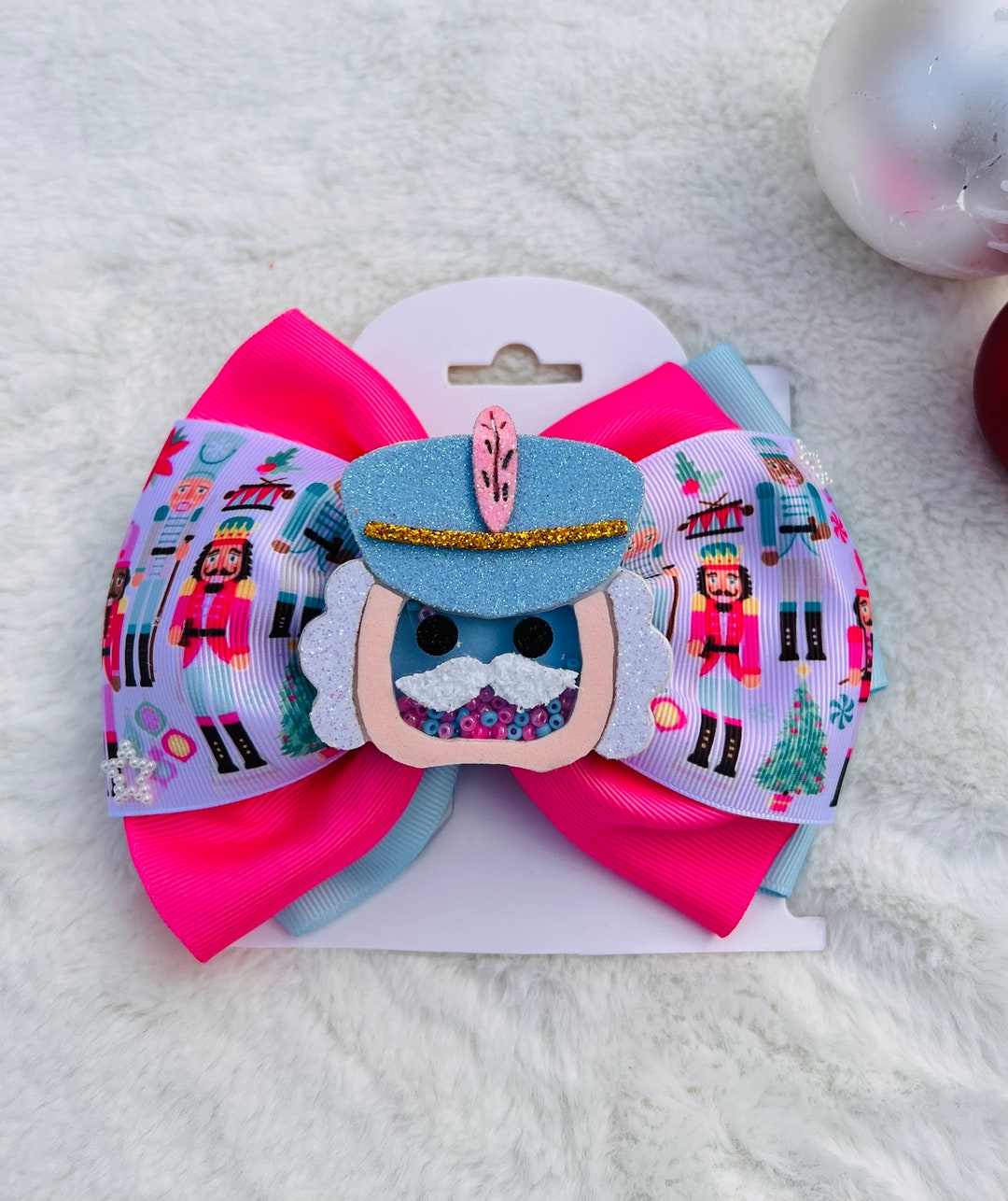 Nutcracker Hair Bow/ Christmas Hair Bow Etsy