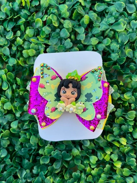 Tiana Hair Bow/ Princess Hair Bow