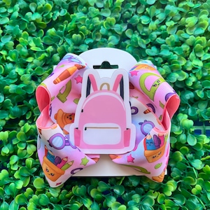 Backpack Hair Bow/ School Hair Bow/ Back to School Hair Bow