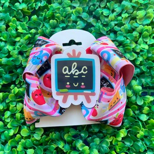 Chalkboard Hair Bow/ School Hair Bow/ Back to School Hair Bow
