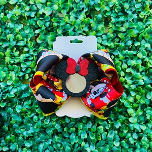 Minnie Mouse Head Hair Bow/ Minnie Mouse Hair Bow