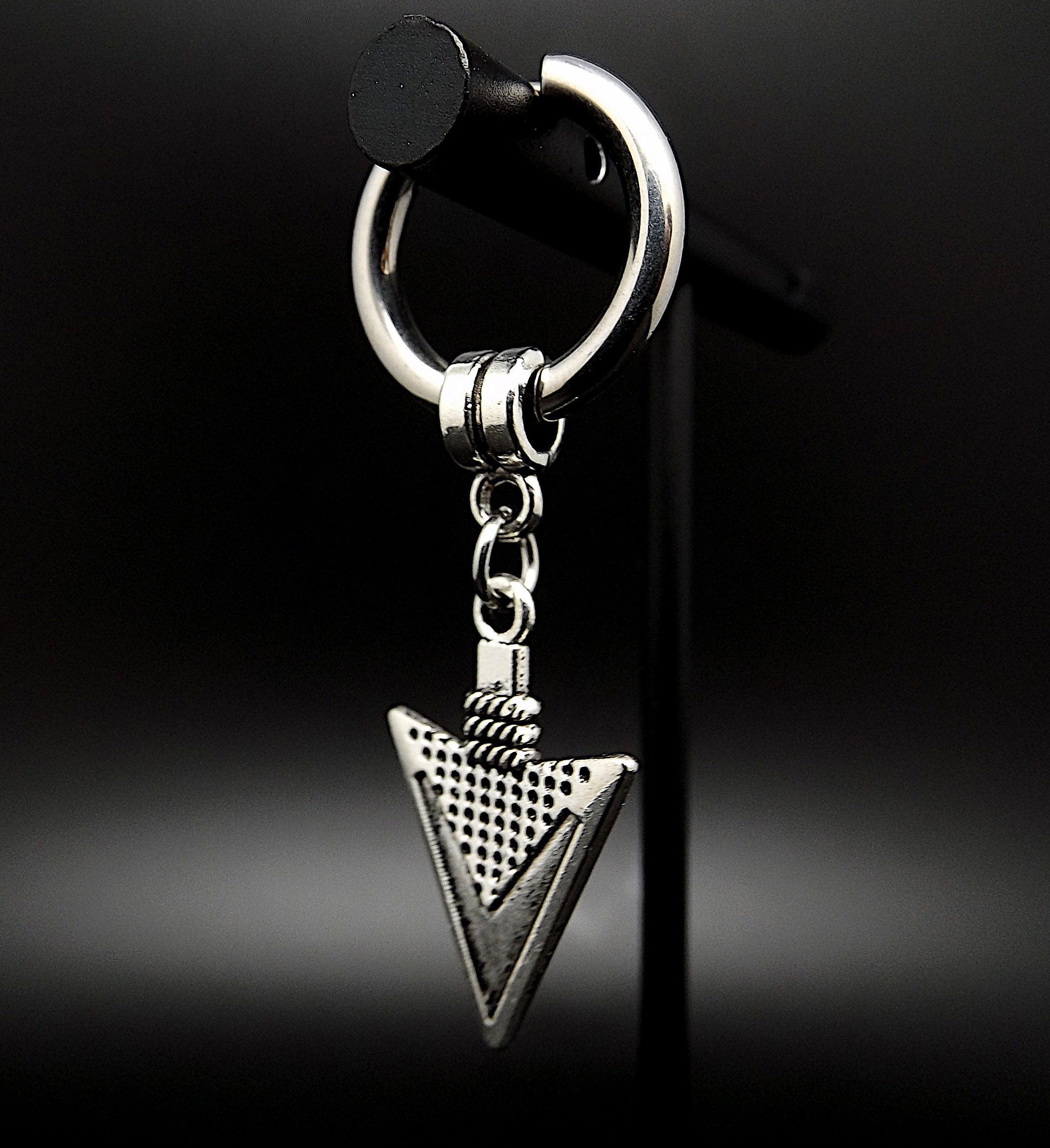 393669C01 Pandora Collier flèche et coeur, argent, verre de Murano rouge, zircons i