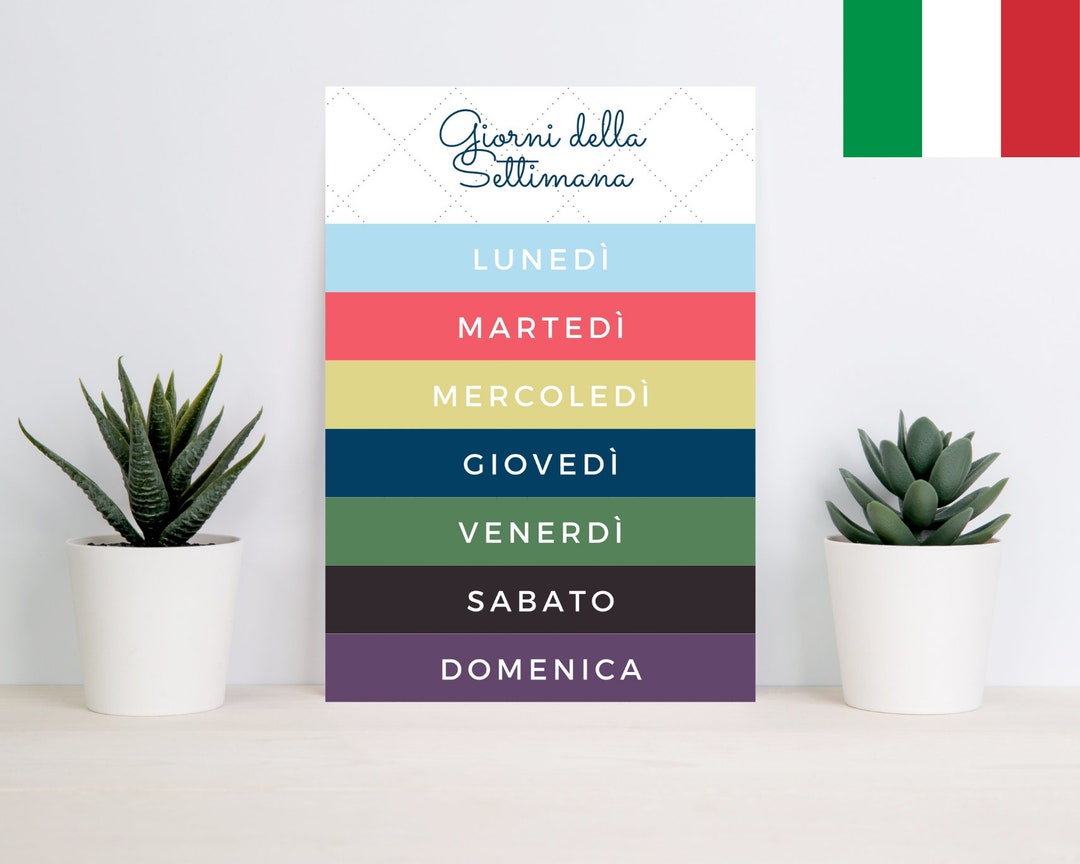 Dagen Van De Week Italiaans