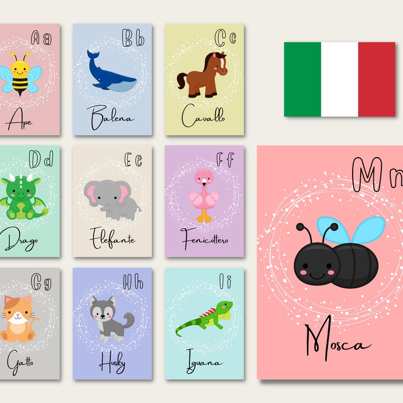 Italian Alphabet Etsy