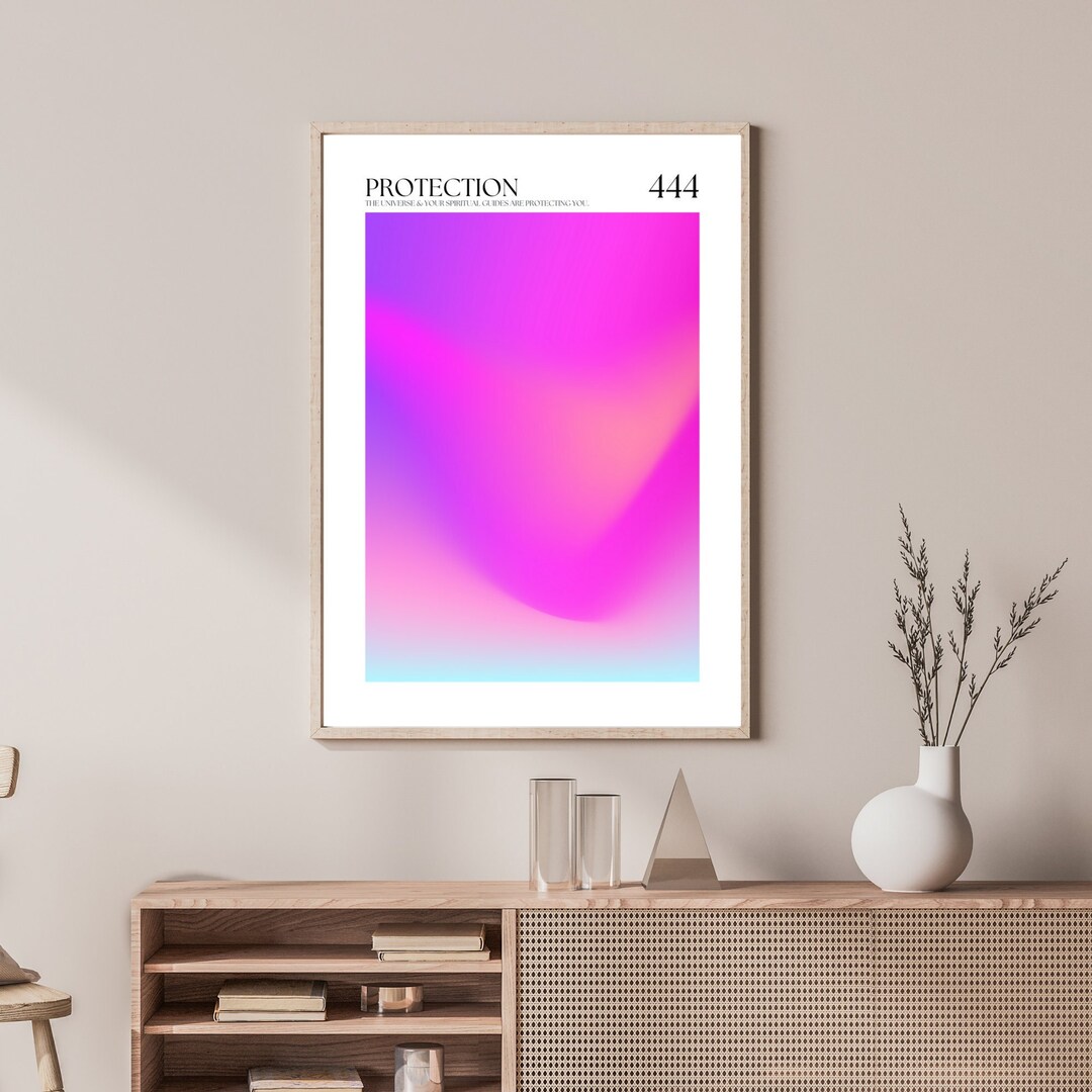 Protection Art Spring Protection Art Print | Angel Numbers Wall Print| Spiritual Poster ...