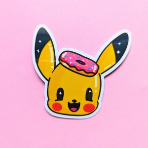 CUTE PIKACHU STICKER / Pikachu lover sticker