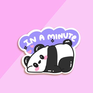 LAZY PANDA / Adorable sticker panda paresseux