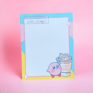 KIRBY NOODLES NOTEPAD / Kirby stationery