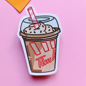 ICED CAP COFFEE sticker / Tim Hortons iced Capp/ frapuchino sticker