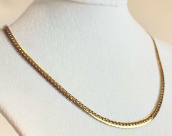 18K Gold Plated Dainty Chain Necklace: Minimalist Layering Jewelry