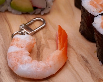Shrimp Keychain - ultra-realistic shrimp-shaped keychain for all shrimp lovers