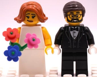 LEGO® bride and groom set - create your own minifigures -  the ultimate wedding gift for LEGO® fans