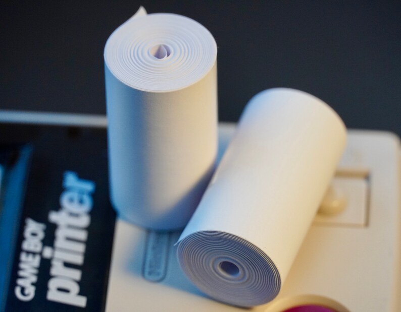 Gameboy Pocket Printer Paper, 2x Thermal Paper Rolls image 1