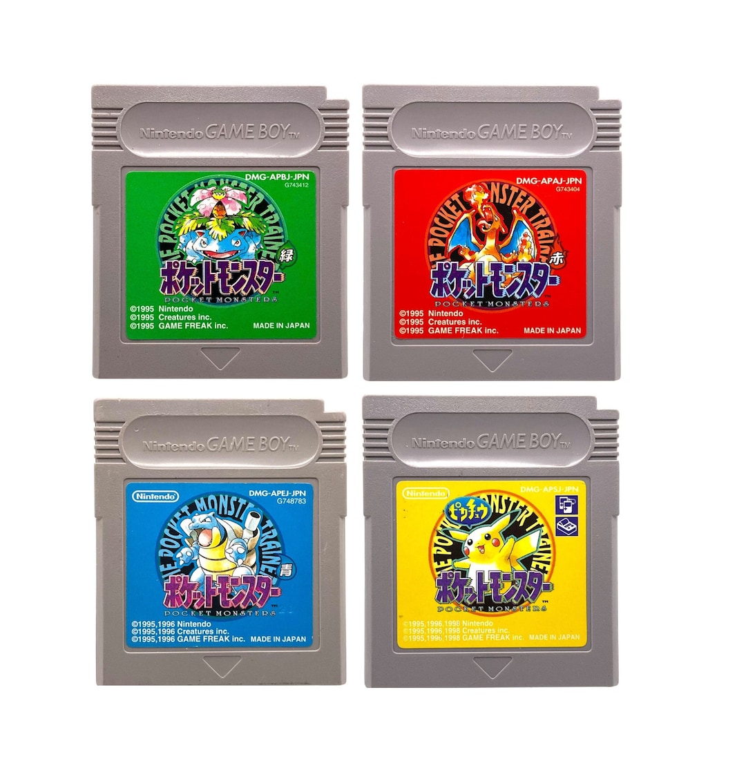 Pokémon 1st Generation Red / Green / Blue / Yellow - Pocket Pokémon 1st Generation Red / Green / Blue / Yellow - Pocket