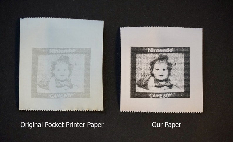 Gameboy Pocket Printer Paper, 2x Thermal Paper Rolls image 3