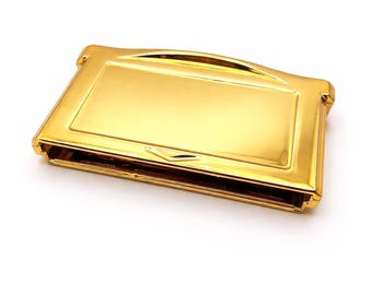 Estuche para cartuchos de Game Boy Advance (GBA) de color dorado: dale un nuevo brillo a tus juegos clásicos.